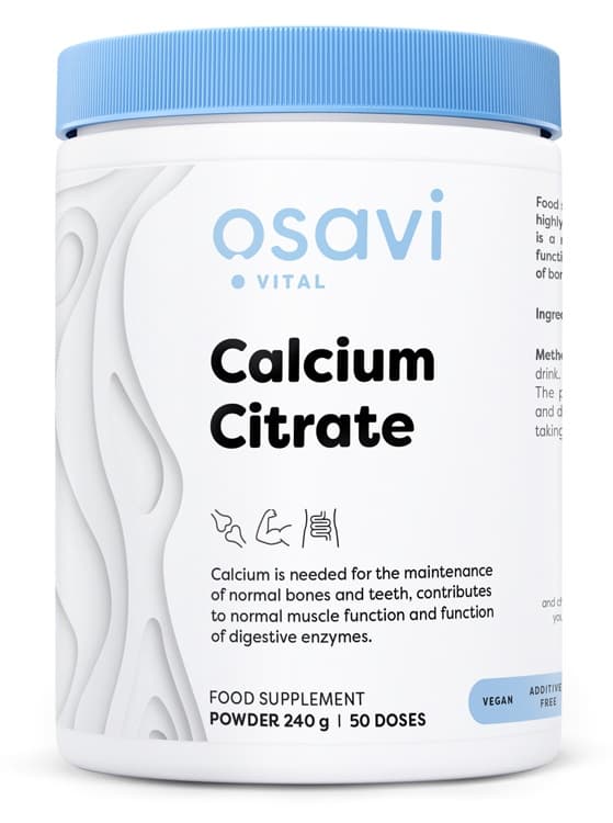 Osavi - Calcium Citrate, Powder - 240g – Osavi förpackning