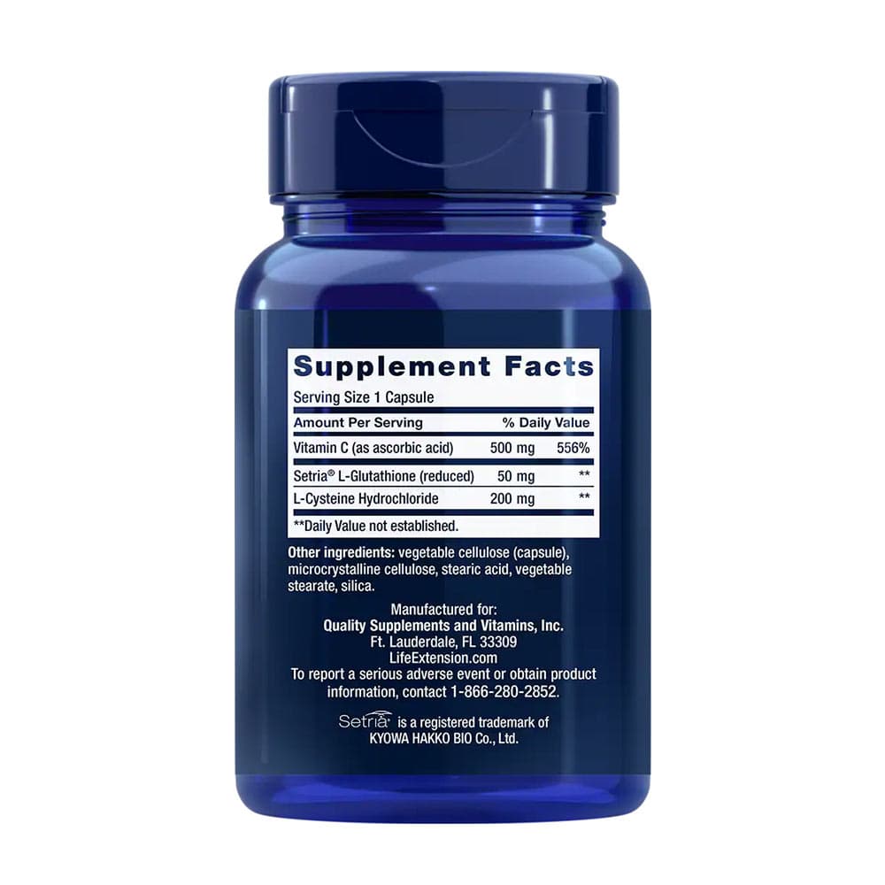 Life Extension - Glutathione, Cysteine & C - 100 Caps