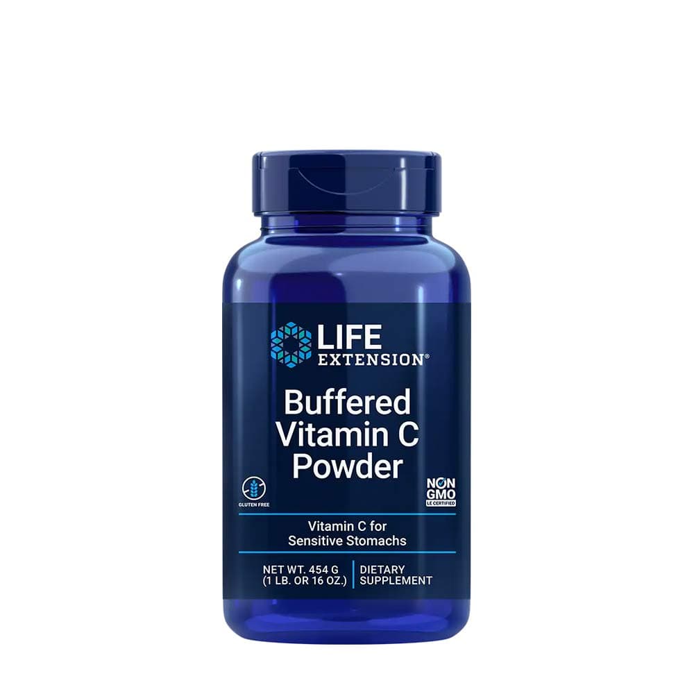 Life Extension - Buffered Vitamin C Powder - 454g – Life Extension förpackning