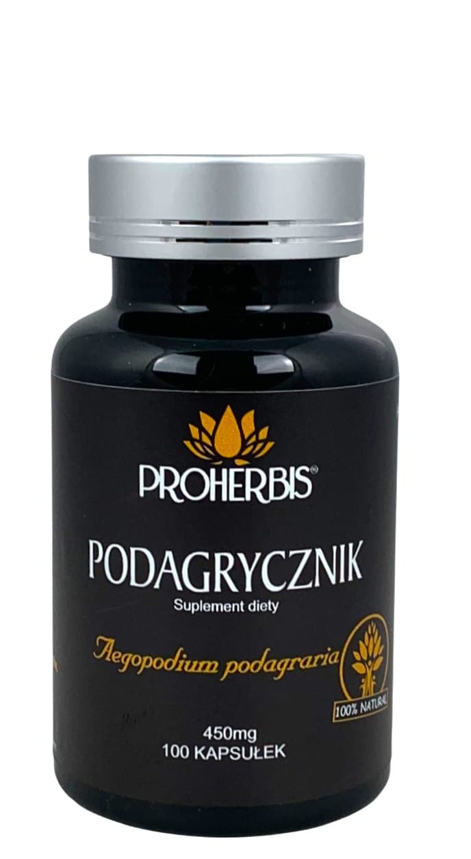 Proherbis - Ground Elder - 100 Caps – Proherbis förpackning