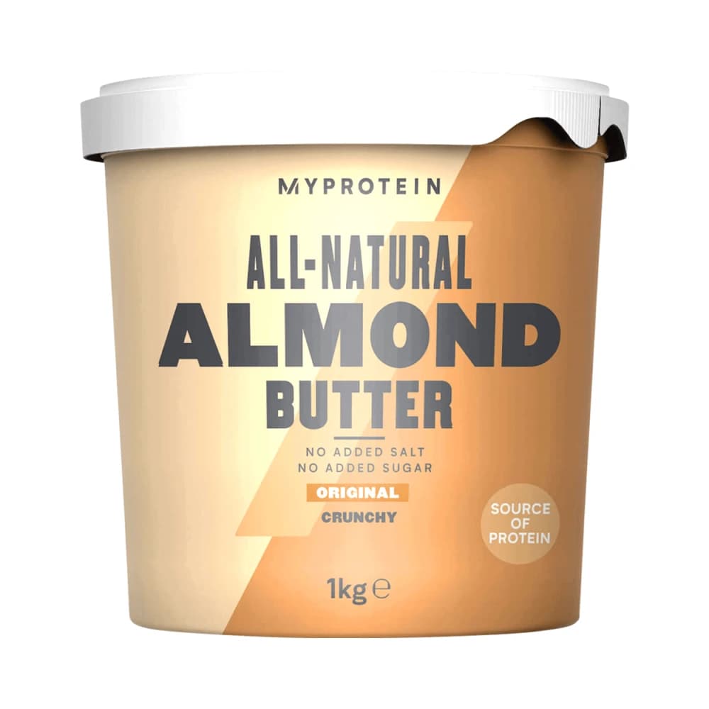 Myprotein - Natural Almond Butter - Crunchy - 1kg – Myprotein förpackning