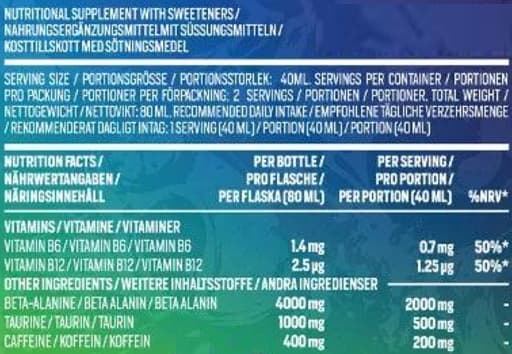 AK47 Labs - AK47 Shots - 12 × 80 ml, körsbär