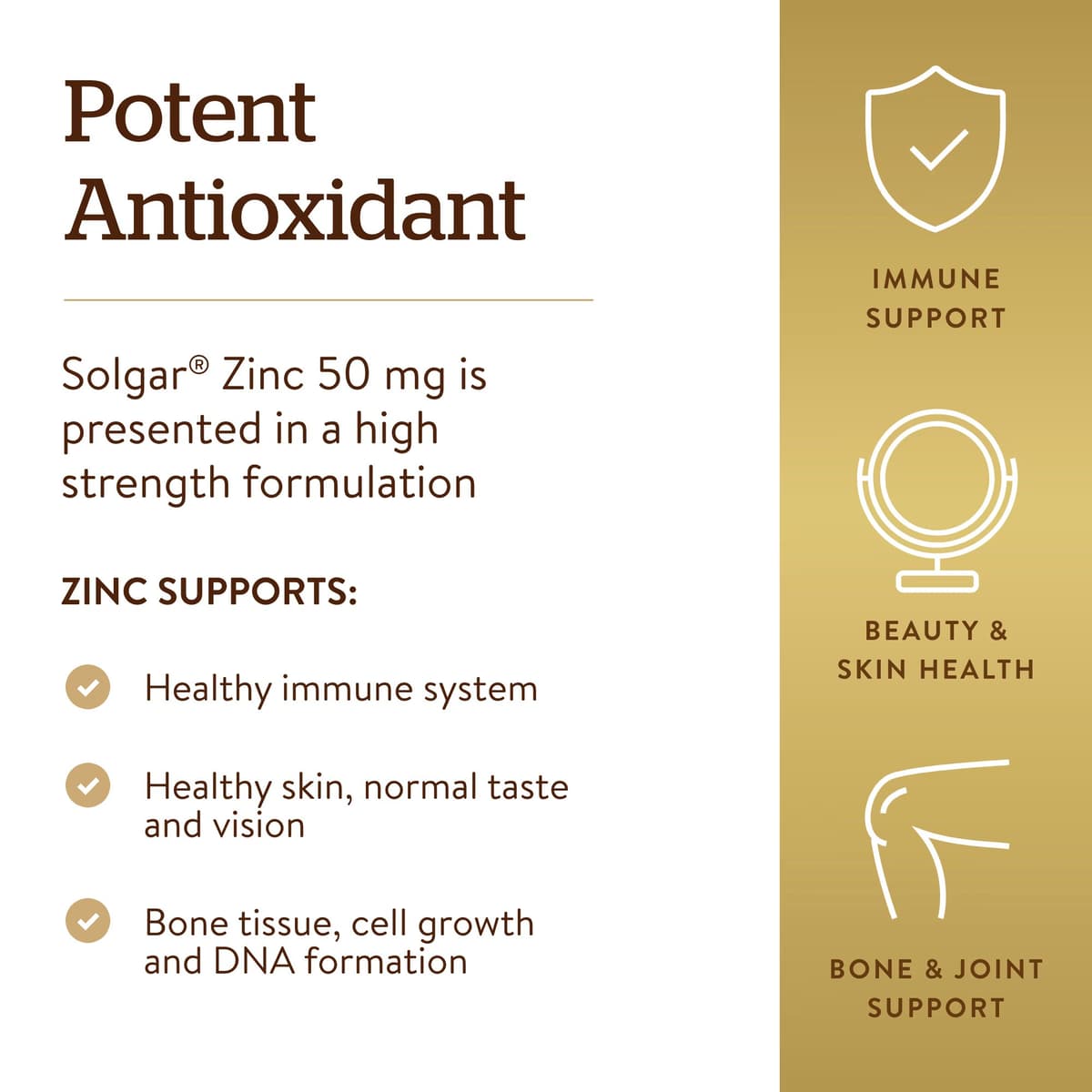 Solgar - Zinc - 100 Tablets