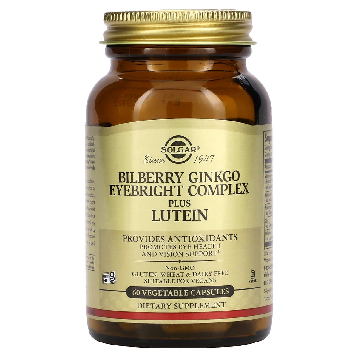 Solgar - Bilberry Ginkgo Eyebright Complex Plus Lutein