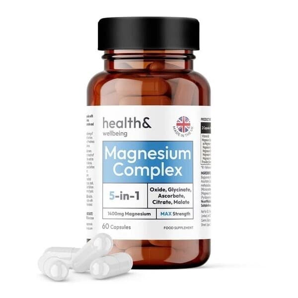 Health&Wellbeing - Magnesium Complex 5-in-1 - 60 caps – Health&Wellbeing förpackning