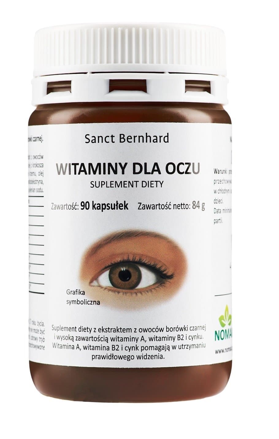 Kräuterhaus Sanct Bernhard - Eye Fit Caps - 90 Caps – Kräuterhaus Sanct Bernhard förpackning