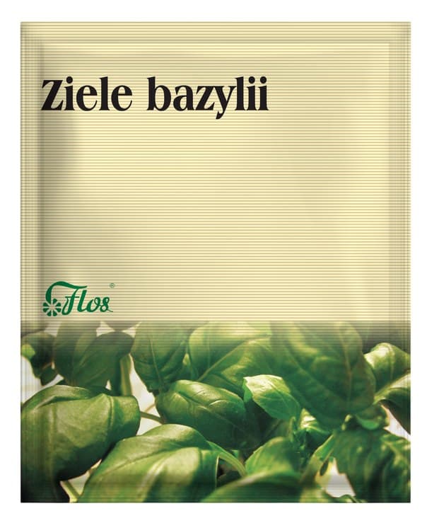 Flos - Basil Herb - 50g – Flos förpackning