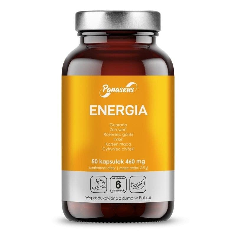 Panaseus - Energy - 50 Caps – Panaseus förpackning