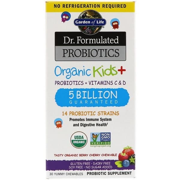 Garden Of Life - Probiotics Kids+ Berry Cherry - 30 Gummies – Garden Of Life förpackning