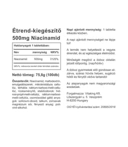 Vitaking - B3 Niacinamide - 100 Tabs