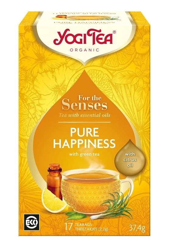 Yogi Tea - Pure Happiness - 37.4g (17 teabags × 2.2g) – Yogi Tea förpackning