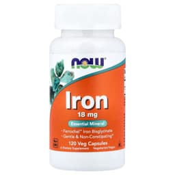 Now Foods - Iron, 18mg - 120 Vcaps
