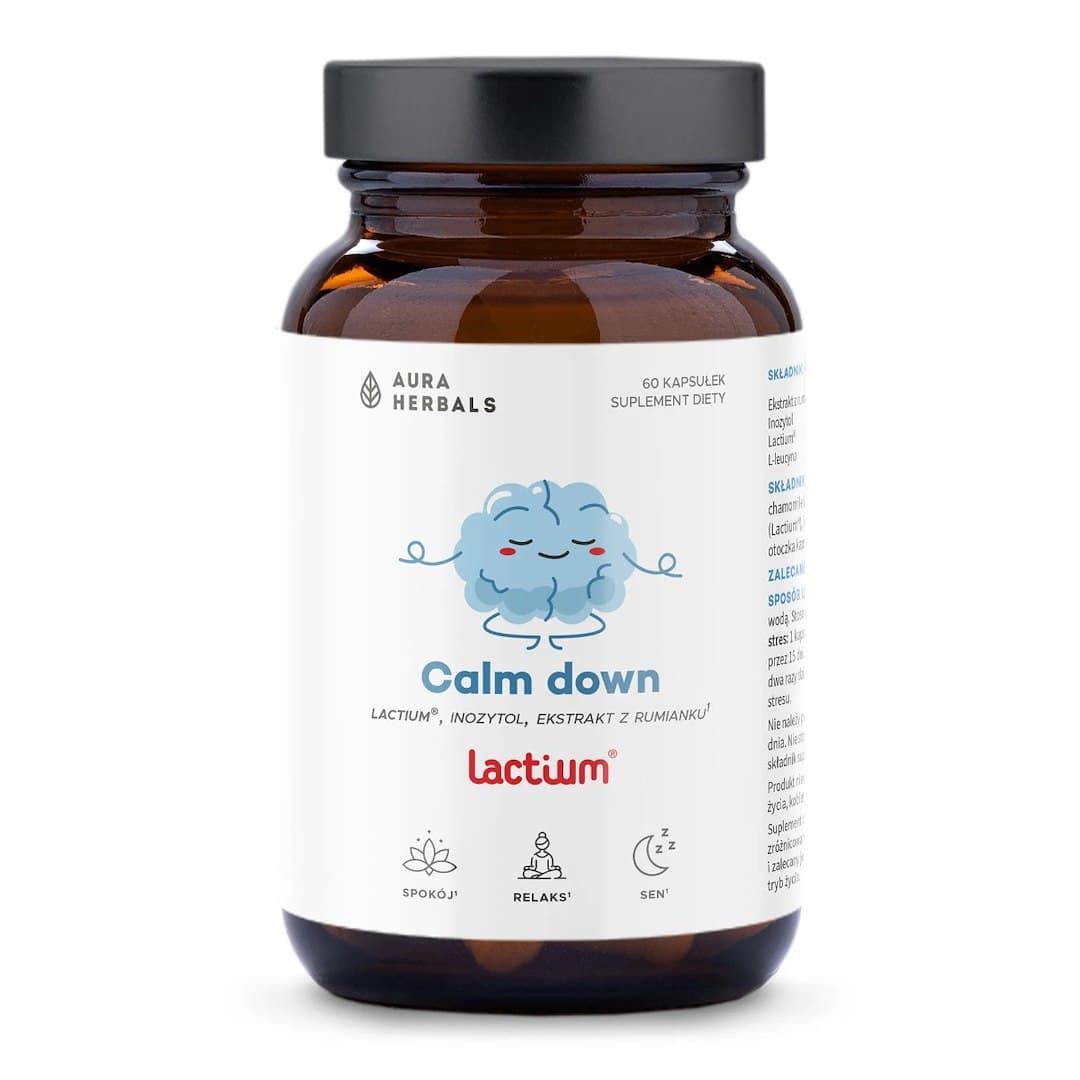 Aura Herbals - Calm Down - 60 Caps – Aura Herbals förpackning