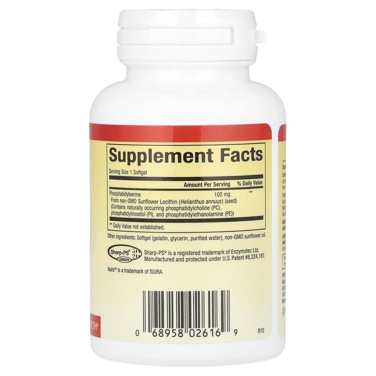 Natural Factors - PS Fosfatidylseriini - 60 pehmeägelia