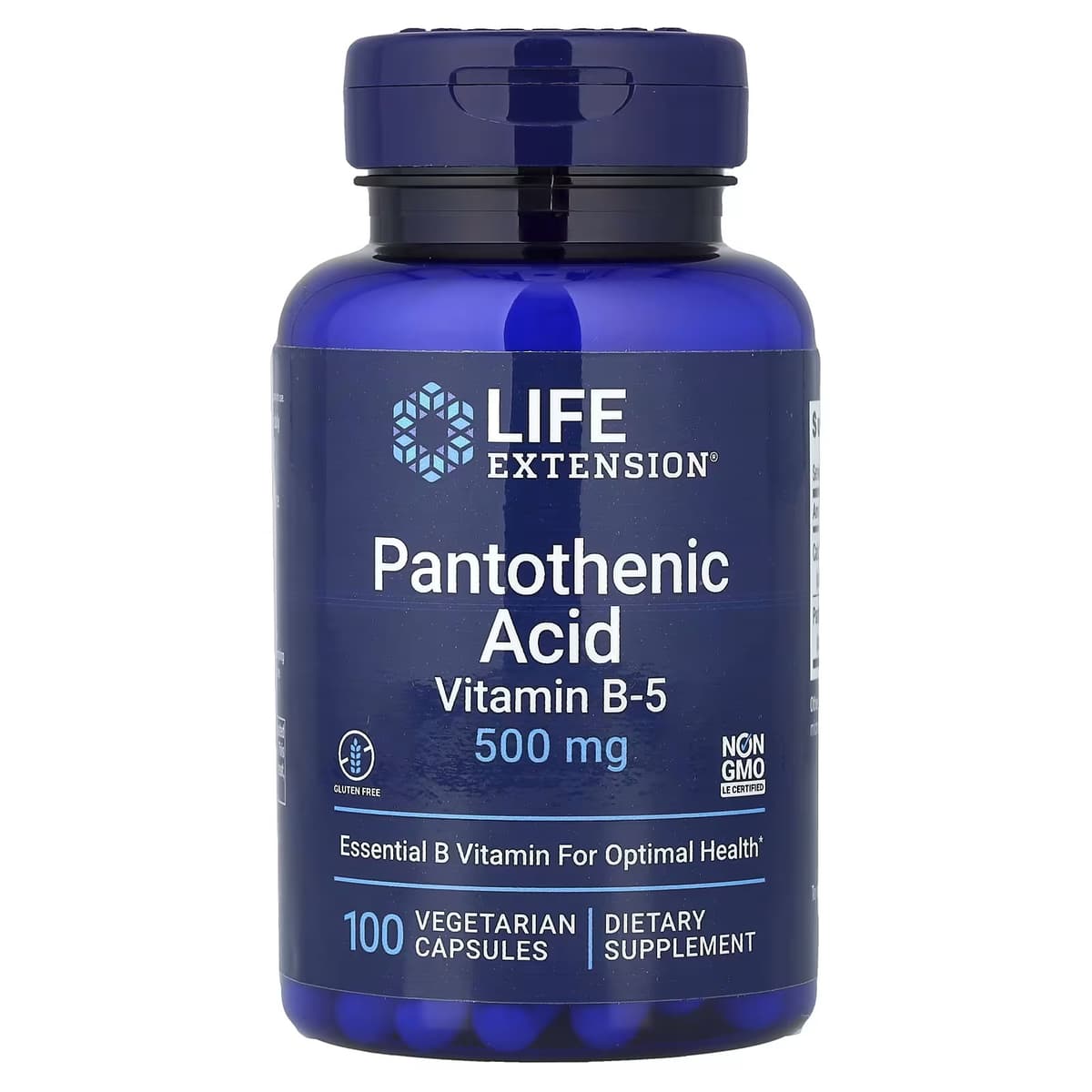 Life Extension - Pantothenic Acid - 100 Vcaps