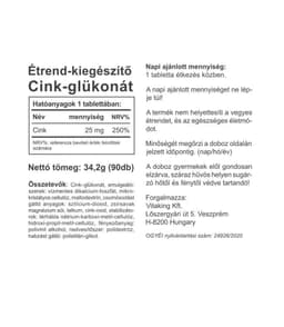 Vitaking - Zinc Gluconate - 90 Tabs