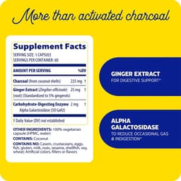 Enzymedica Activated Charcoal - 60 Caps