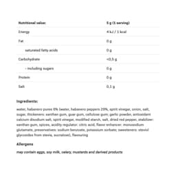 Allnutrition - Habanero Hot Chilli Sauce - 400g