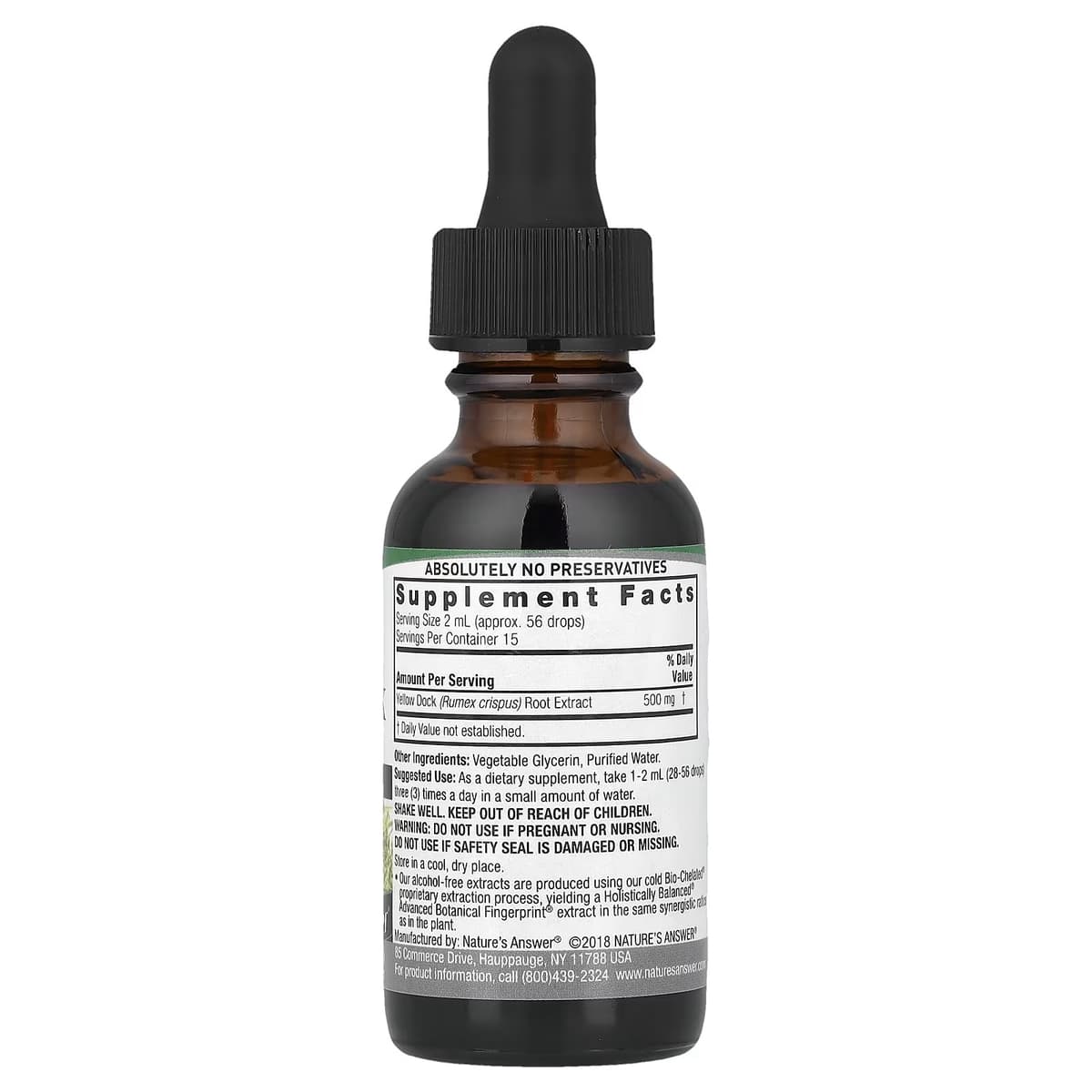 Nature's Answer - Yellow Dock Root - 30ml