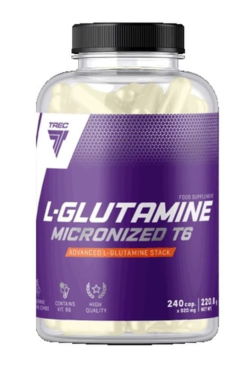 Trec - L-Glutamine Micronized T6 - 240 Caps – Trec förpackning