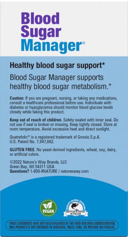 Nature's Way - Blood Sugar Manager - 60 Tabs