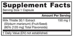 Jarrow Formulas - Milk Thistle 30:1 Extract - Liver Support - 200 Vcaps