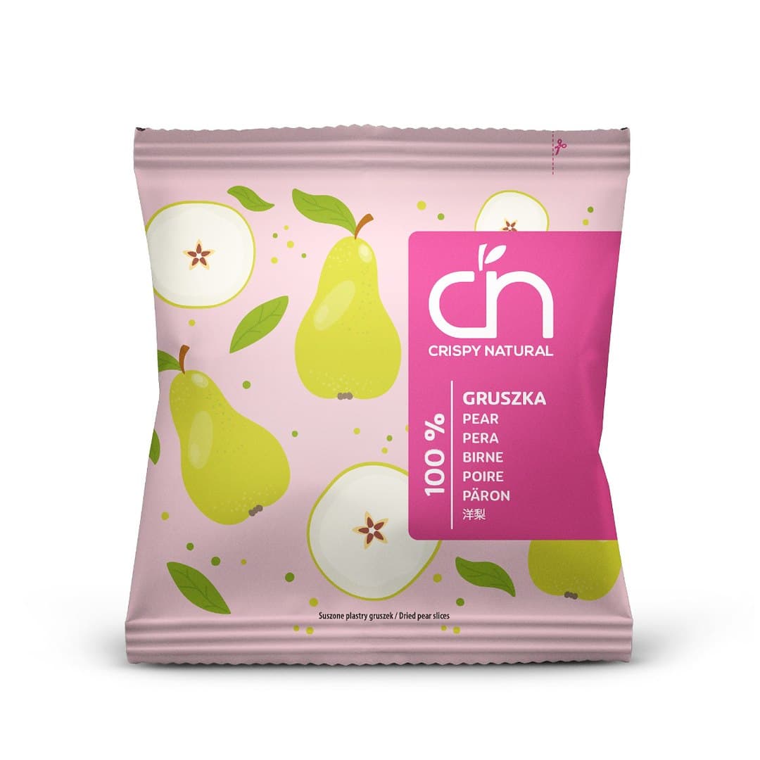 Crispy Natural - Dried Pear - 18g – Crispy Natural förpackning