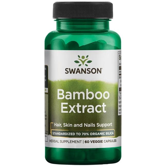 Swanson - Bamboo Extract - 30 Days - 70% Silika - 60 Vcaps