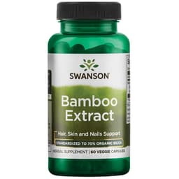 Swanson - Bamboo Extract - 30 Days - 70% Silika - 60 Vcaps