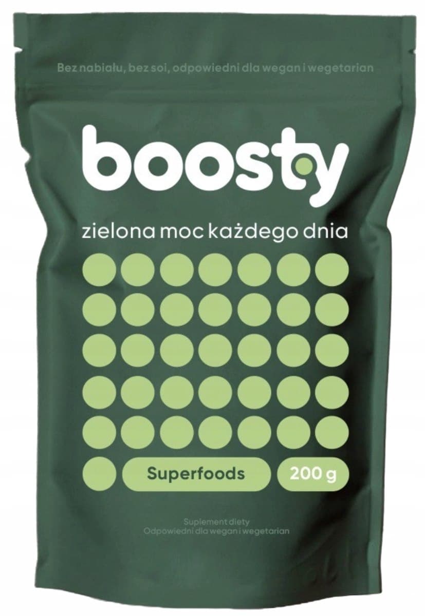 Boosty - Green Power Superfoods - 200g – Boosty förpackning