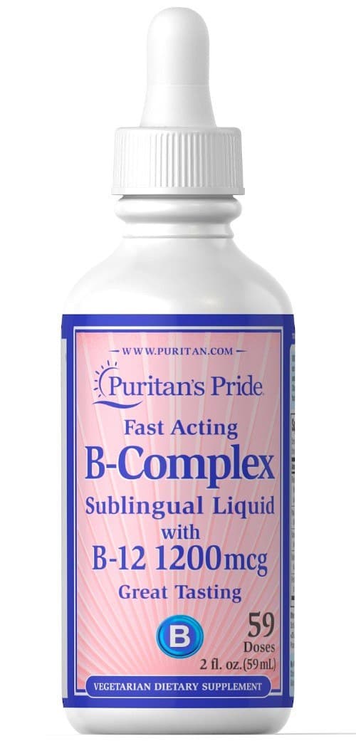 Puritan's Pride - B-Complex Sublingual Liquid – Puritan's Pride förpackning