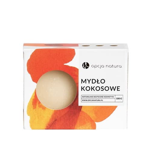OPCJA NATURA - Mydło kokosowe w kostce 100g OPCJA NATURA
