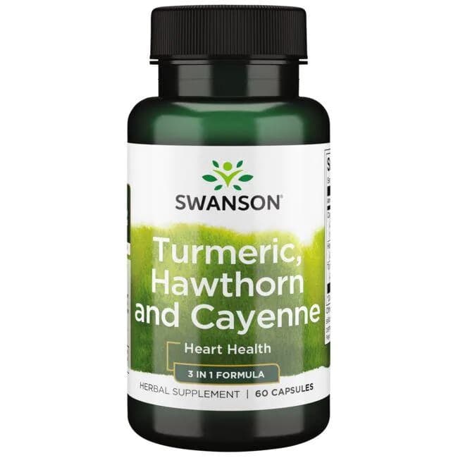 Swanson - Turmeric, Hawthorn And Cayenne - 60 Caps