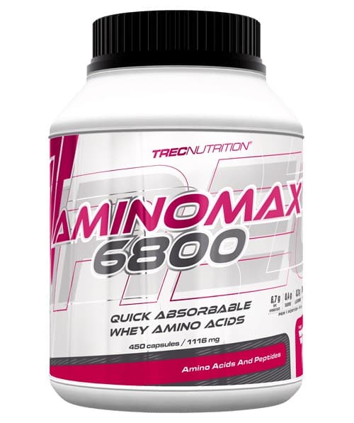 Trec - Aminomax 6800 - Whey Amino Acid Complex - 450 Caps – Trec förpackning