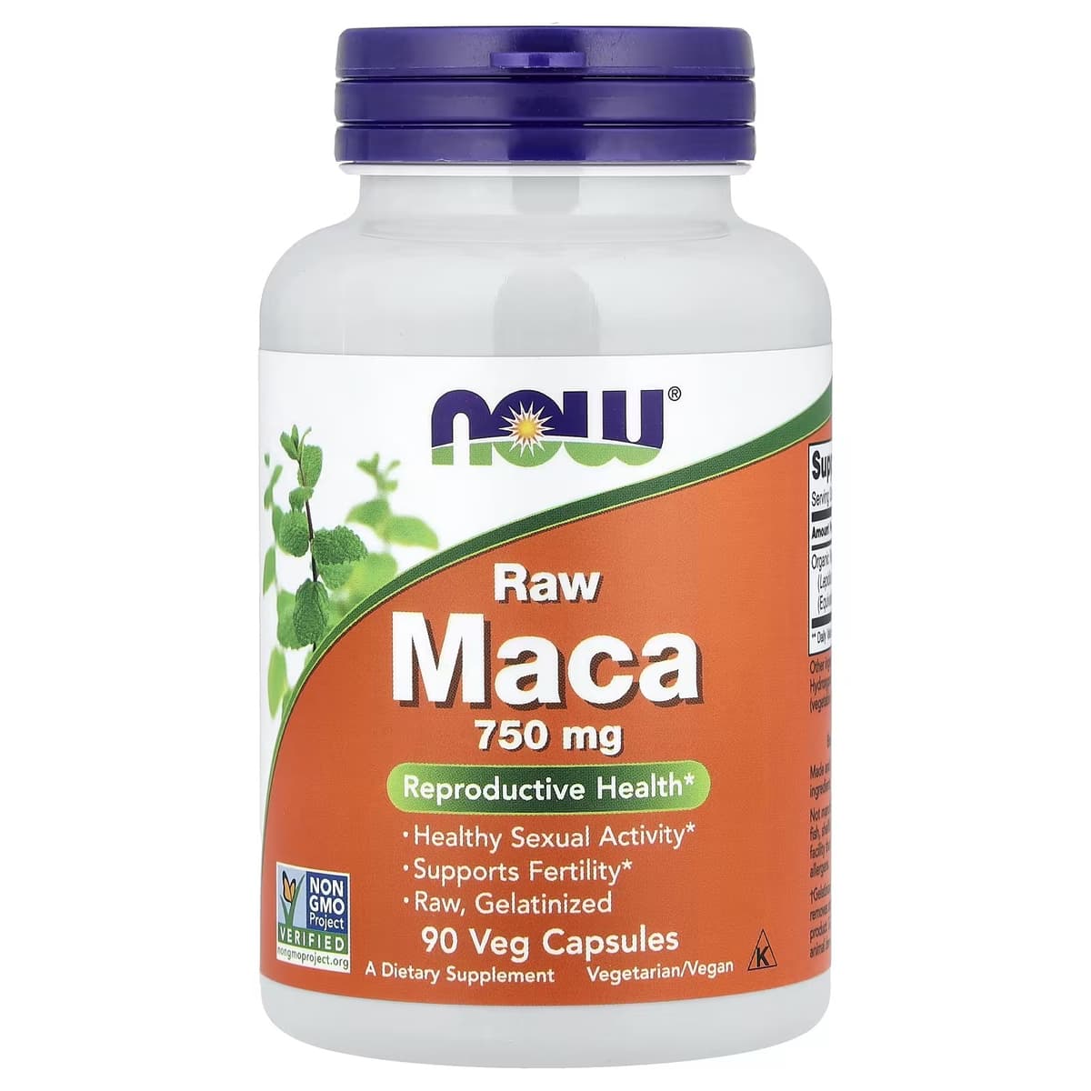 NOW Foods - Maca 6:1 Concentrate 750mg Raw - 90 Capsules