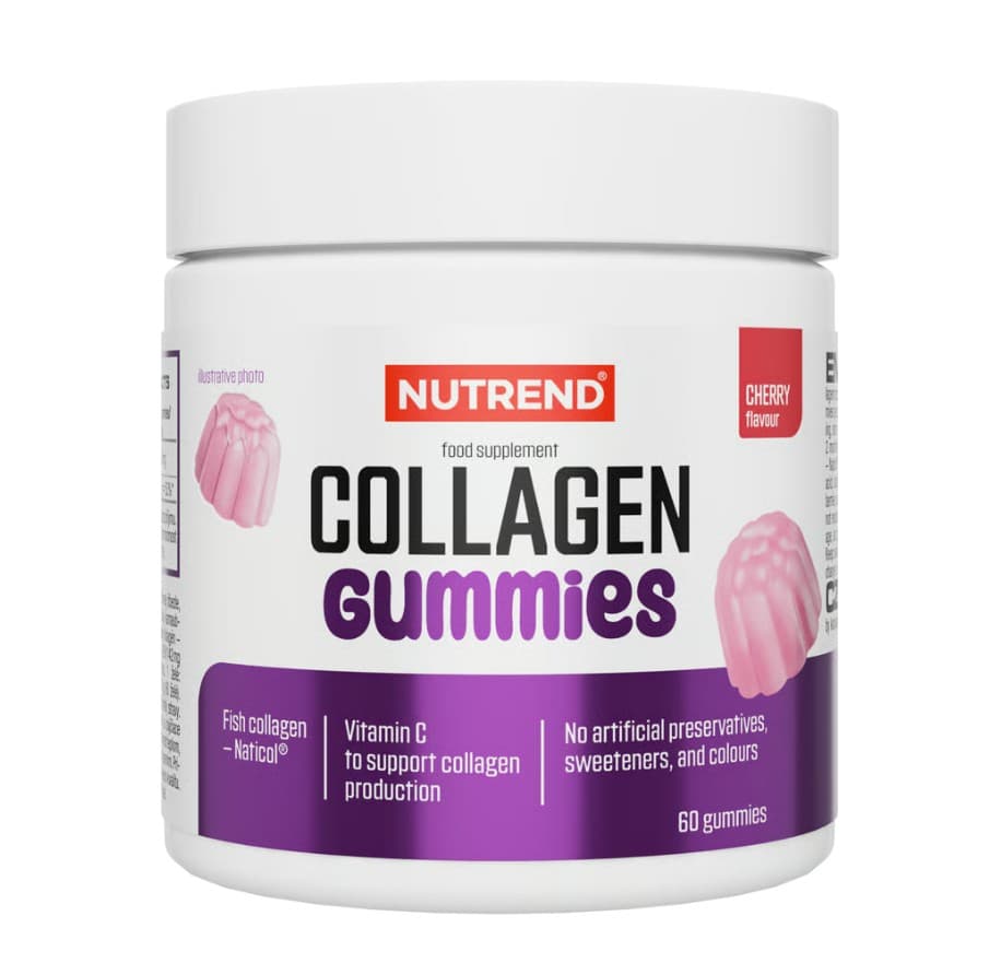 Nutrend - Collagen Gummies, Cherry - 60 Gummies – Nutrend förpackning