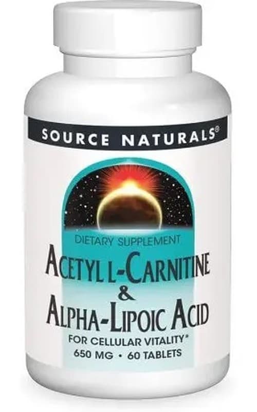 Source Naturals - L-Carnitine & Alpha-Lipoic Acid - 60 Tabs – Source Naturals förpackning