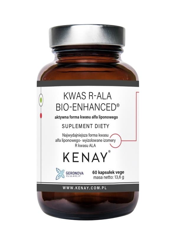 Kenay - R-ALA Bio-Enhanced - 60 Caps – Kenay förpackning
