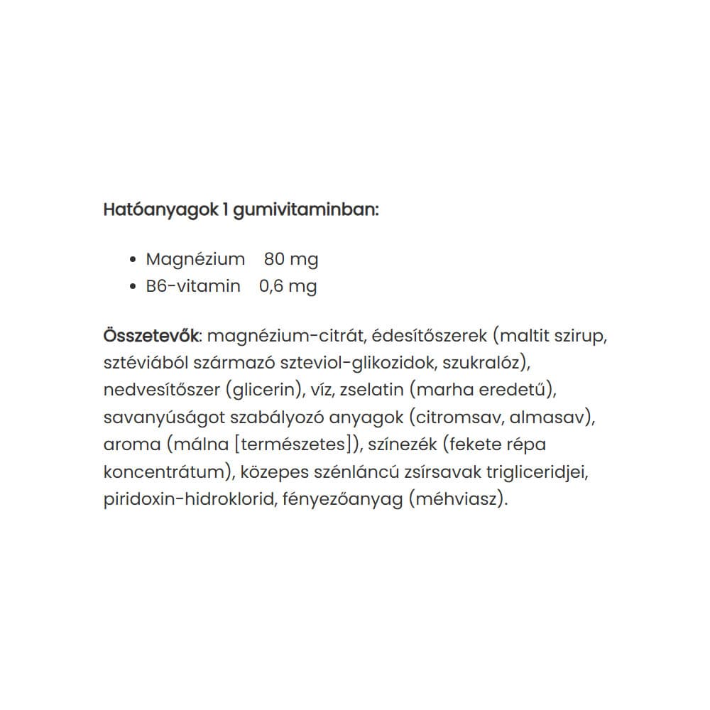 JutaVit - Magnesium Gummies - Raspberry - 60 Gummies
