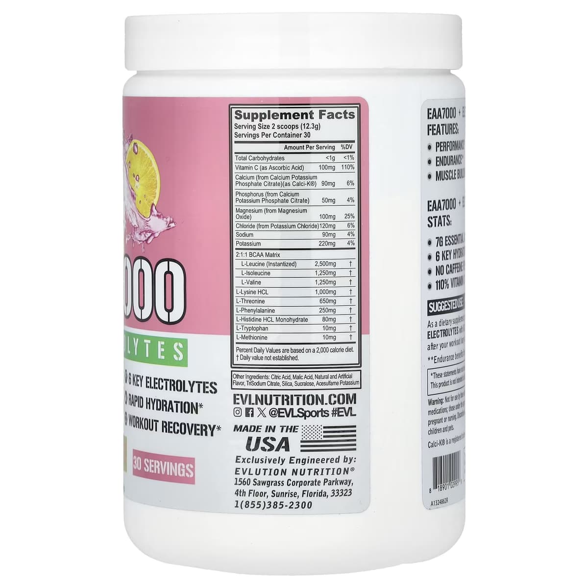 Evlution Nutrition - EAA 7000 - Pink Lemonade - 369g