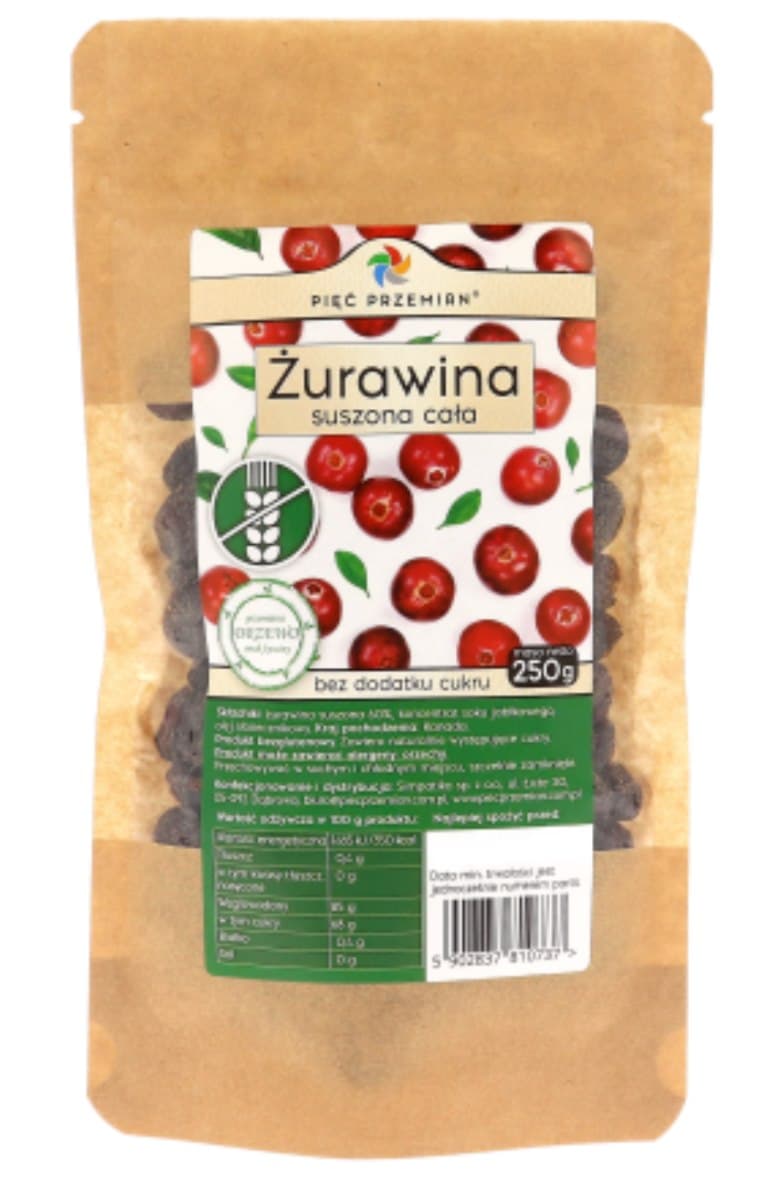 Pięć Przemian - Dried Cranberry – Pięć Przemian förpackning