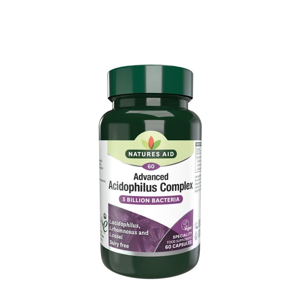 Natures Aid - Advanced Acidophilus Complex - 60 Capsules