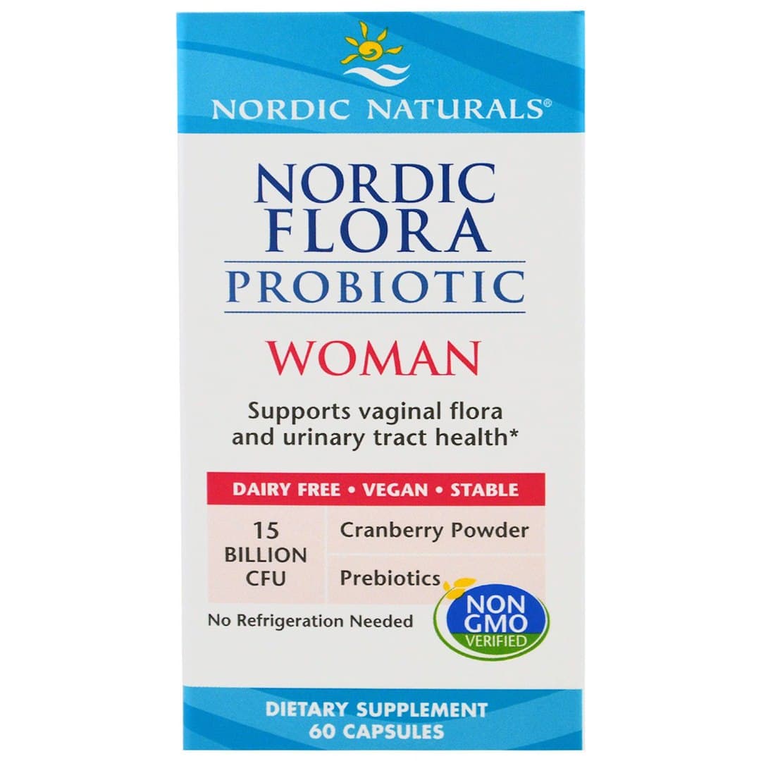 Nordic Naturals - Nordic Flora Probiotic Woman - 60 Capsules – Nordic Naturals förpackning
