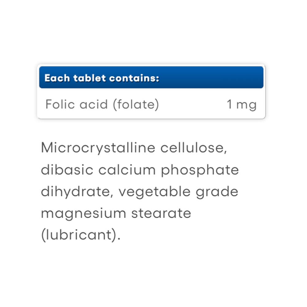Natural Factors - Folic Acid - 90 Tabs