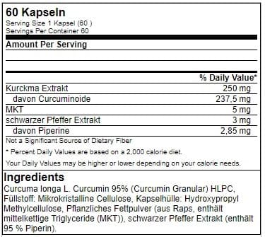 Genetic Nutrition - Curcumin Plus+ - 60 kapslar