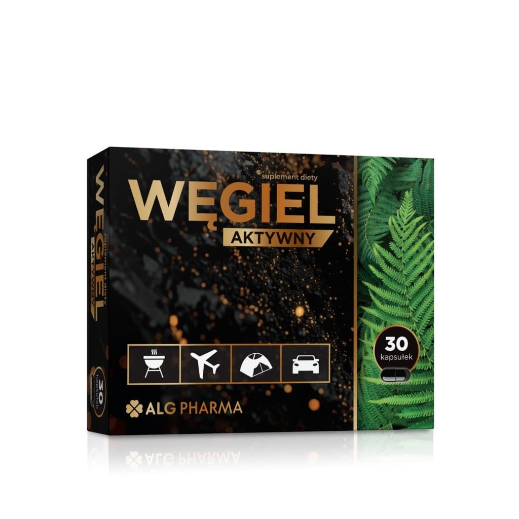 Alg Pharma - Activated Charcoal - 30 Caps – Alg Pharma förpackning