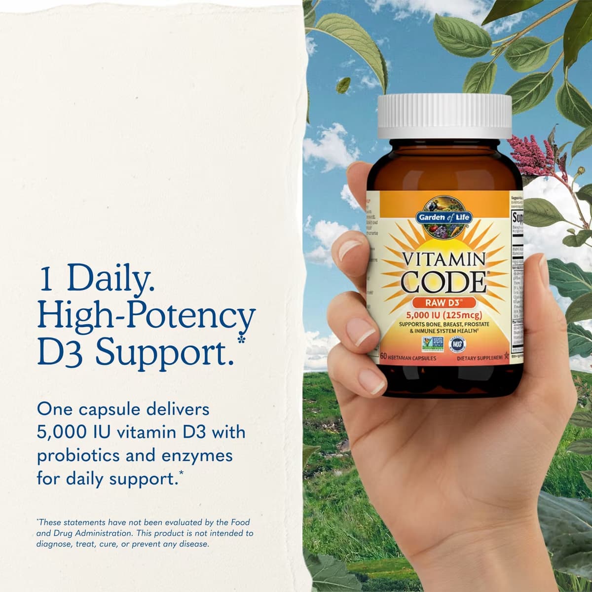 Garden Of Life - Vitamin Code Raw D3 - 60 Vcaps