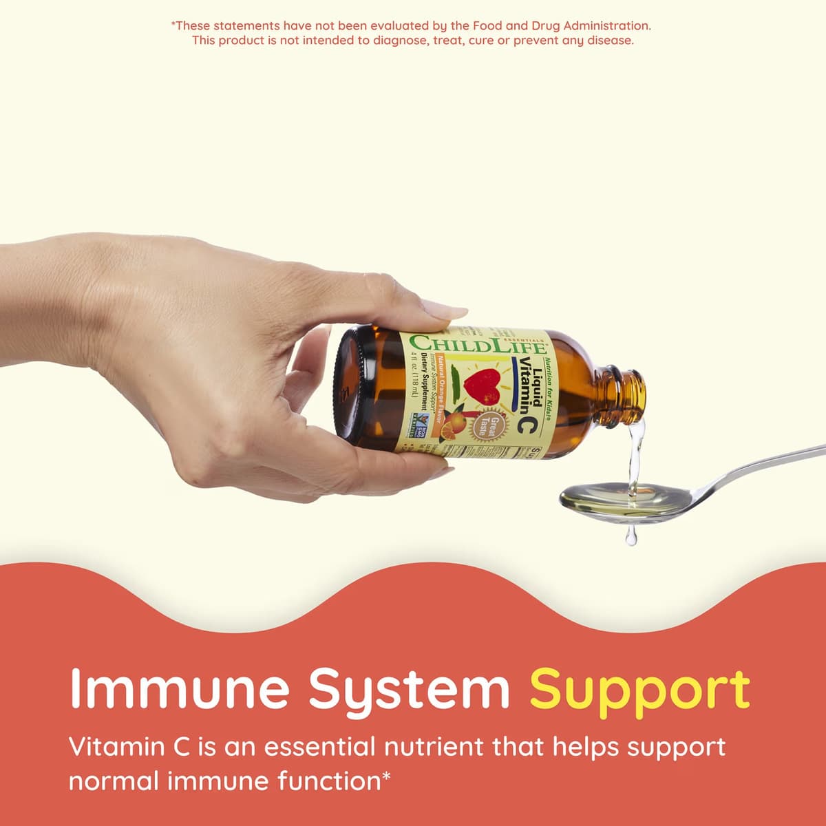 Child Life - Liquid Vitamin C, Natural Orange - 118ml