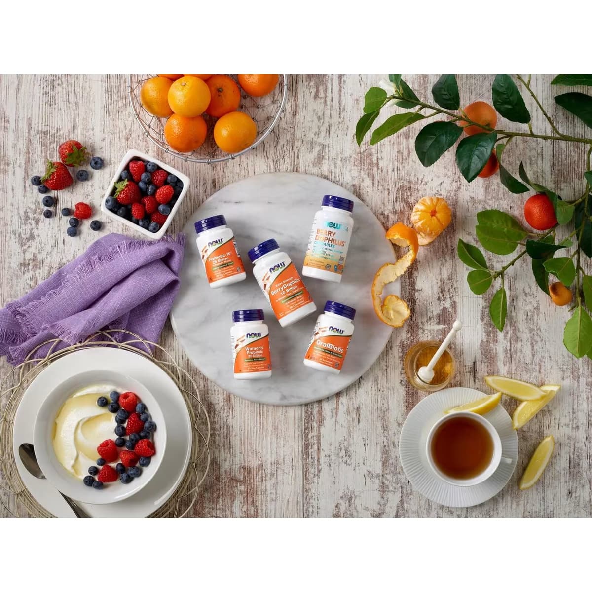 NOW Foods - Berry Dophilus - 60 Chewables