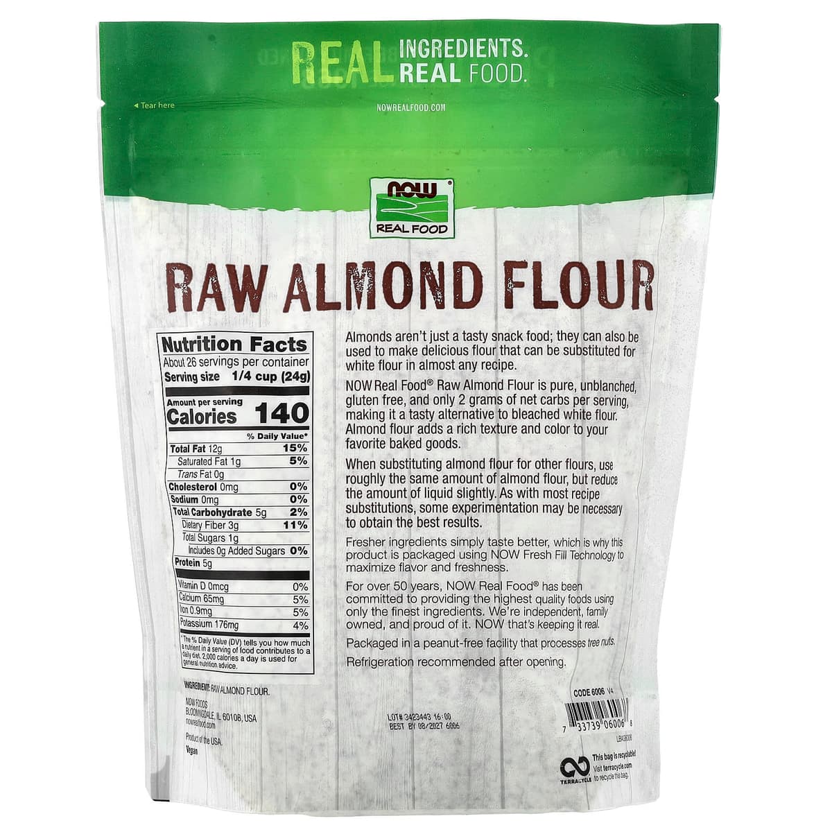 NOW Foods - Almond Flour - 624g